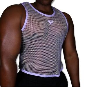 MCE Lavender Mesh Tank Top